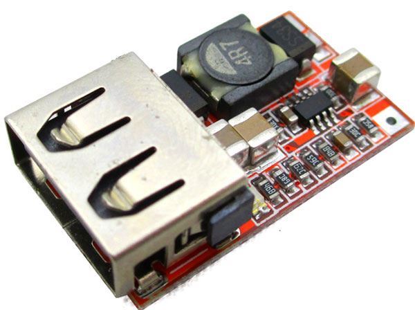 Napájecí modul, step-down měnič 5V/3A, 1x USB : H A D E X , spol