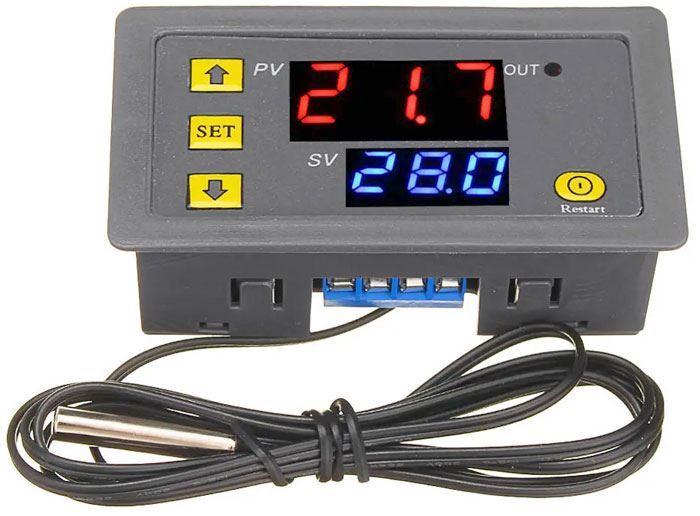 Digitální termostat W3230, -50 až 110°C, napájení 24VDC
