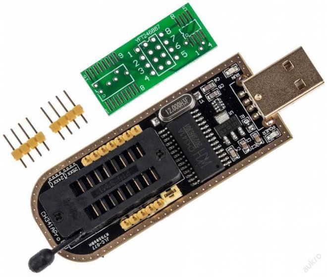Programátor EEPROM Flash Bios USB s CH341A