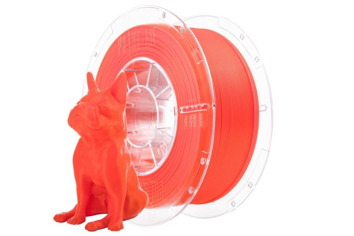 Tisková struna 1,75mm červená neon, Print-me Ecoline PLA cívka 1kg