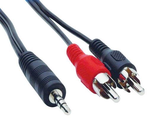 Kabel 2xCinch-Jack 3,5 stereo,  1,5m