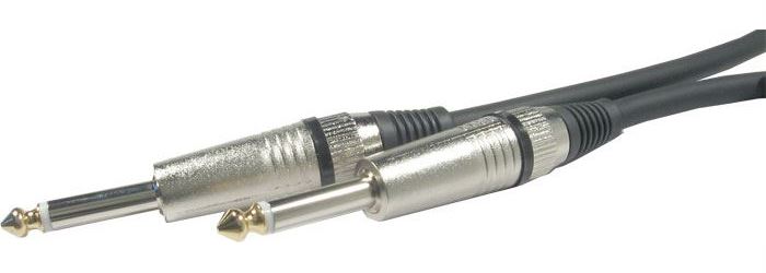 Kabel Jack 6,3 - Jack 6,3 mono, 10m, OFC kabel 6mm