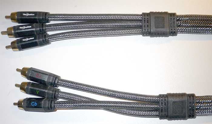 Kabel 3xCinch-3xCinch,  1m, kovové konektory