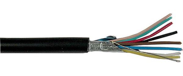 Stíněný kabel osmižilový - 8x, společné stínění