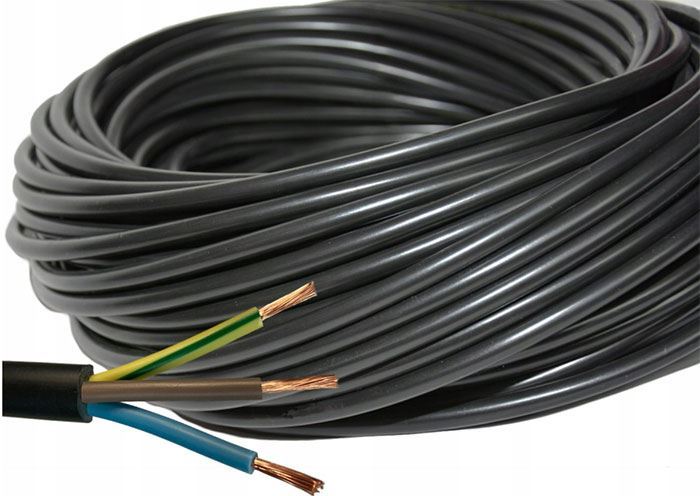 Obrázek zboží Kabel 3x1,5mm2 H05VV-F (CYSY3x1,5mm) černý, balení 100m