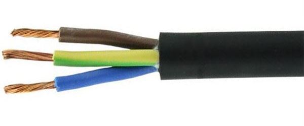 Obrázek zboží Kabel 3x1,5mm2 H05VV-F (CYSY3x1,5mm), černý