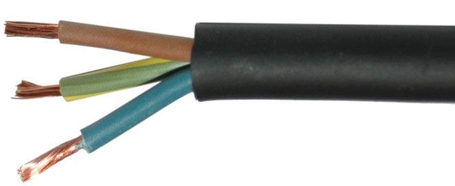 Kabel 3x2,5mm2 H05RR-F guma