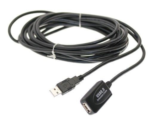 Kabel USB 2.0 konektor USB A / zdířka USB A 5m včetně repeateru