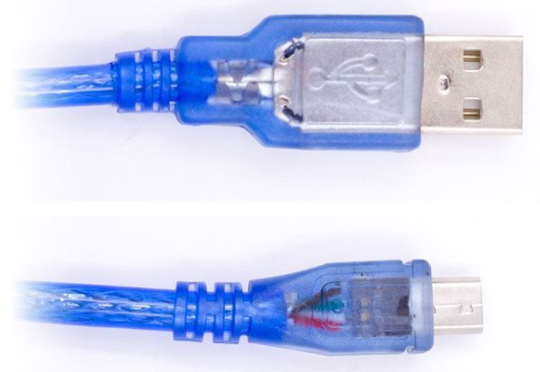 Kabel USB 2.0 konektor USB A / Micro-USB 0,5m