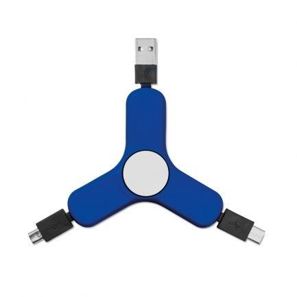 Spinner s nabíjecími typy USB / micro USB / USB typu C