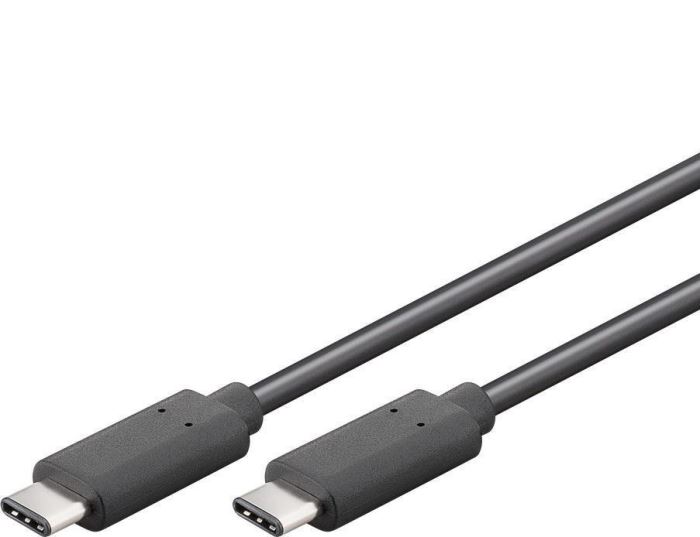 Kabel USB 3.1 konektor USB C / USB-C, 0,5m černý