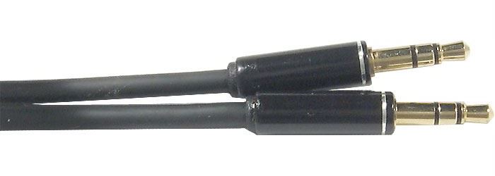 Kabel Jack 3,5 - Jack 3,5 stereo, stíněný kabel 4mm, 1,5m