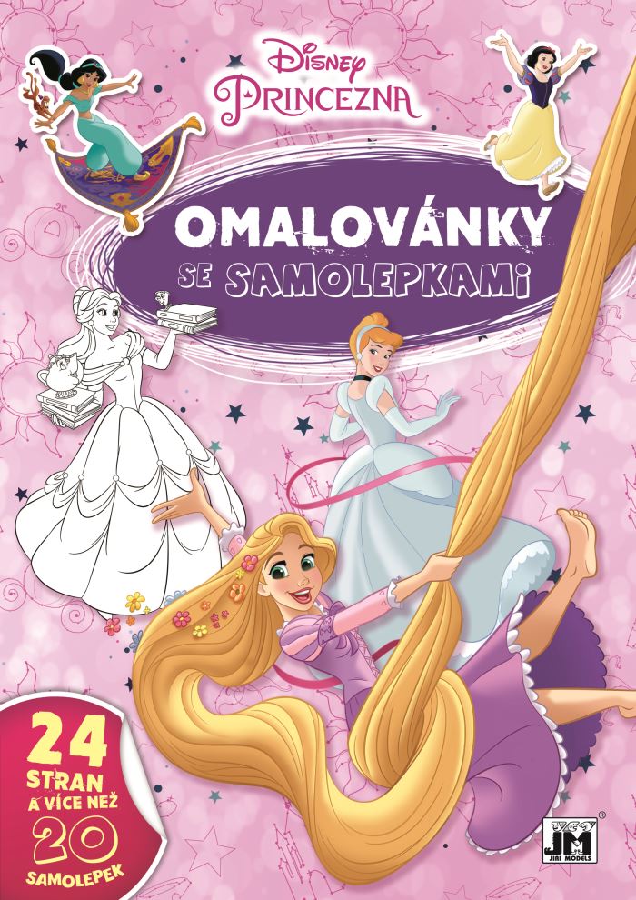 Obrázek zboží Omalovánky A4 se samolepkami Disney Princezny