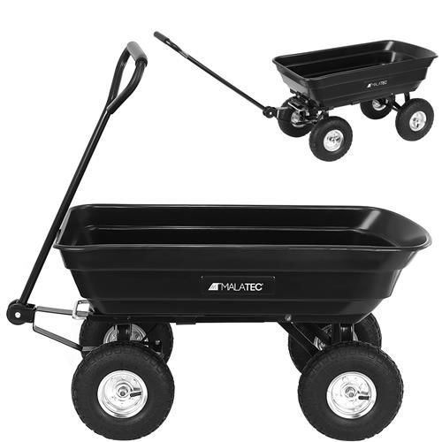 Zahradní přepravní vozík výklopný 350 Kg černá