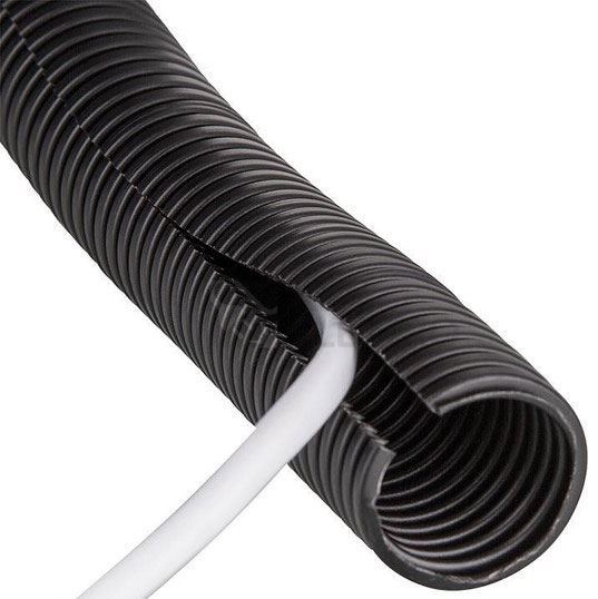 Chránička na kabel - husí krk 42,5mm s podélným řezem
