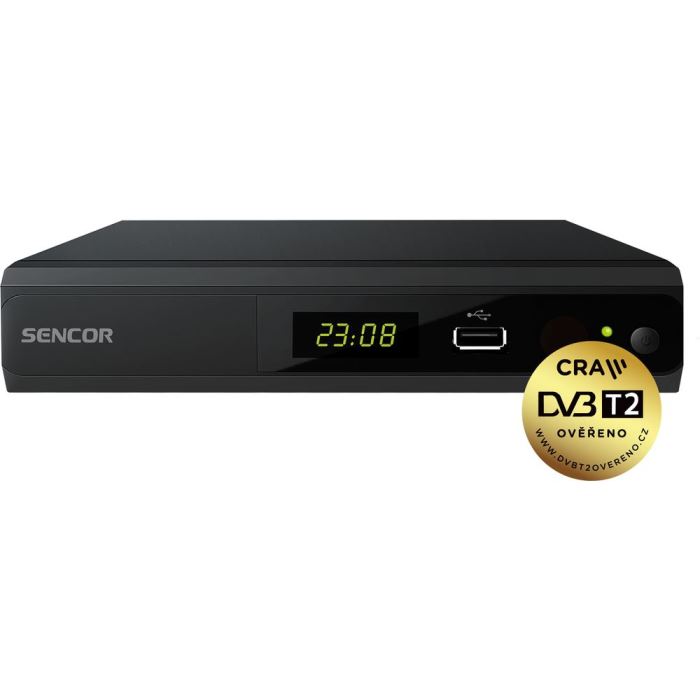 Ilustrační foto Set-top box SDB 5104TD DUAL-TUNER/H.265 SENCOR, DVB-T/T2 přijímač Obrázek zboží Set-top box SDB 5104TD DUAL-TUNER/H.265 SENCOR, DVB-T/T2 přijímač
