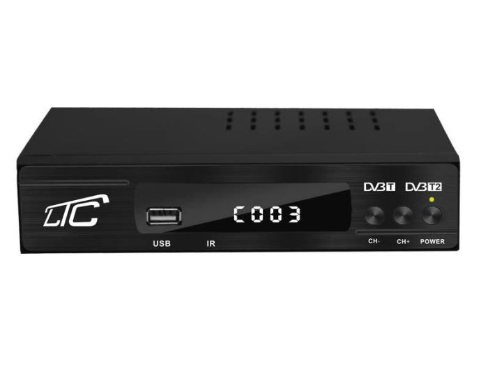 Set-top box DVB-T/T2, H.265 přijímač LTC T101