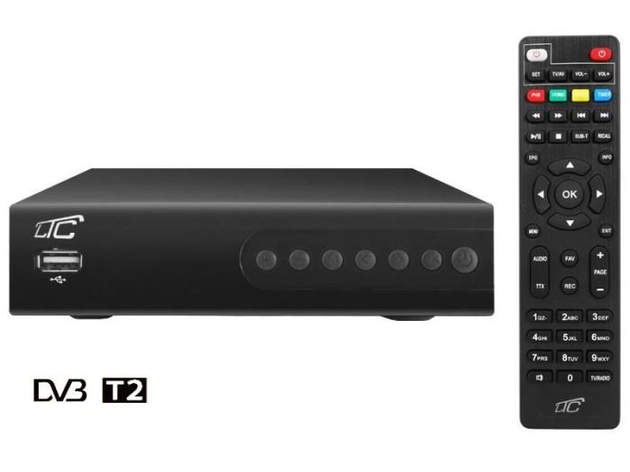 Set-top box DVB-T/T2, H.265 přijímač LTC T104, T204, po opravě