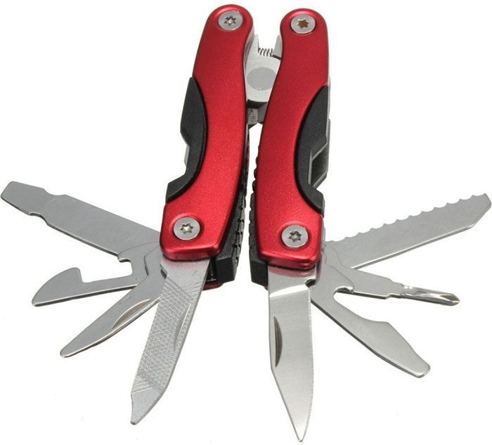 Multifunkční nůž-nástroj 9 v 1-nůž,kleště,šroubováky,pilník,otvíráky