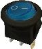 Obrázek zboží Vypínač kolébkový MIRS101-8, ON-OFF 1p.250V/6A modrý, prosvětlený