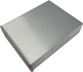 Obrázek zboží Krabička hliníková dvoudílná eloxovaná stříbrná, 100x128x30mm