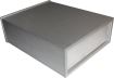 Obrázek zboží Krabička hliníková dvoudílná eloxovaná stříbrná, 100x128x30mm