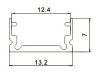 Obrázek zboží Hliníková lišta - Alu profil MS-510 pro LED pásek 8mm, délka 2m