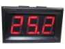 Obrázek zboží Voltmetr panelový LED červený, H27V3, 0-30V, 3 vývody
