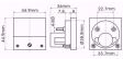 Obrázek zboží Analogový panelový ampérmetr 91C4 10A DC, včetně bočníku