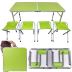 Obrázek zboží Kempingový hliníkový skládací stůl + 4 židle, zelený