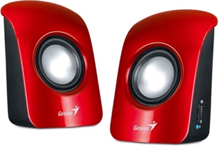 Ilustrační foto Mini PC reproduktory 2.0 GENIUS SP-U115 1,5W USB červené Obrázek zboží Mini PC reproduktory 2.0 GENIUS SP-U115 1,5W USB červené