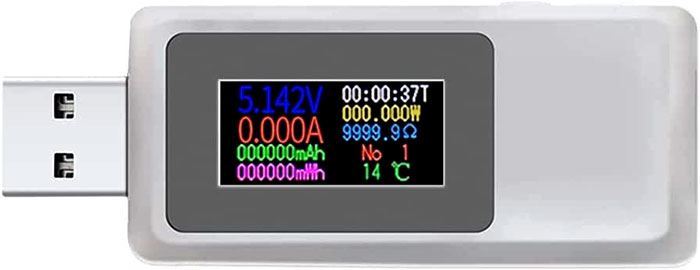 USB tester - voltmetr a ampérmetr 4-30V/0-5A DC KWS-MX19