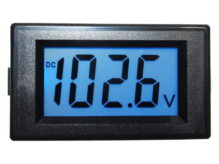 JYX85-panelový LCD MP 100V= 70x40x25mm,napájení 6-12V=