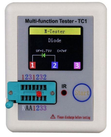 Univerzální tester součástek LCR-T1, nepoužitý, nelze zapnout