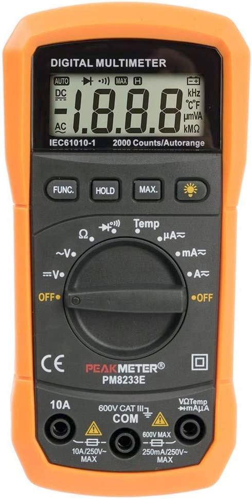 Multimetr Peakmeter PM8233E /MS8233E/ automat s měřením teploty
