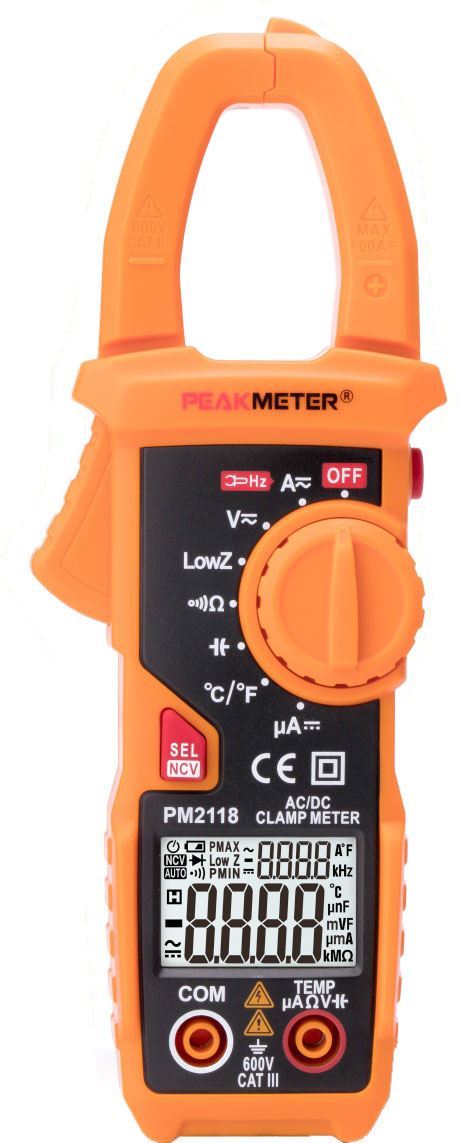 Multimetr PeakMeter PM2118 , použitý, vadný proudový rozsah