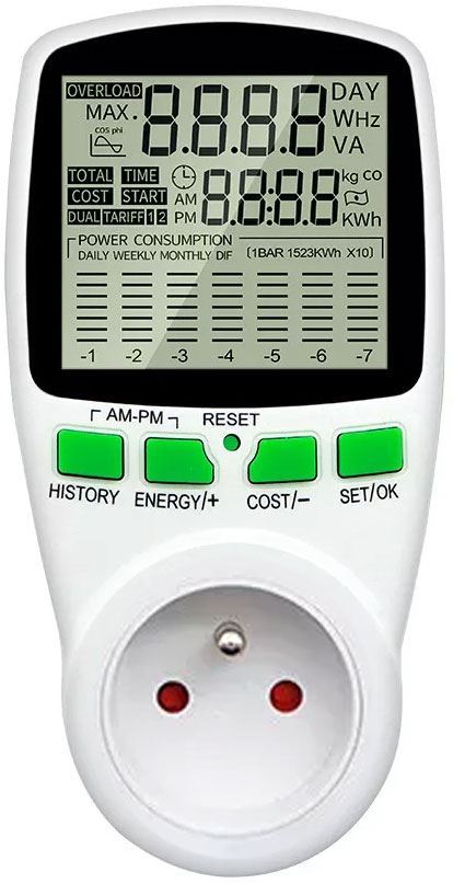 Obrázek zboží Wattmetr a měřič spotřeby elektrické energie