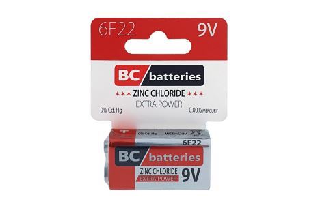 Baterie Extra Power Zinkochloridová 9V/1ks