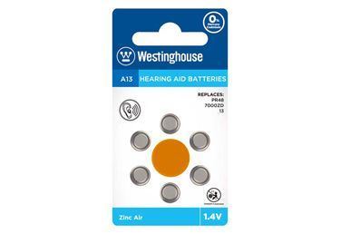 Baterie A13-BP6 do naslouchadel 1,4V balení 6ks Westinghouse