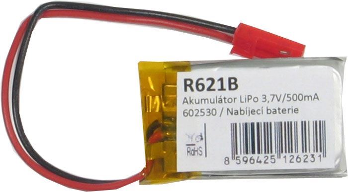 Akumulátor LiPo 3,7V/500mAh 602530 /Nabíjecí baterie Li-Pol/