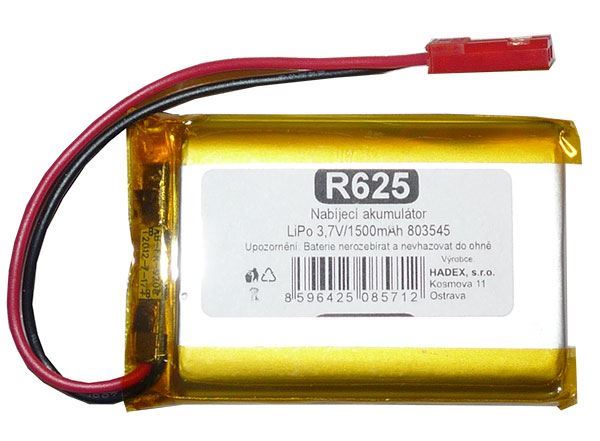 Akumulátor LiPo 3,7V/1500mAh 803545 /Nabíjecí baterie Li-Pol/