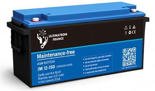 Pb akumulátor Ultimatron JM12-150Ah VRLA AGM 12V/150Ah polotrakční
