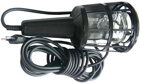 Pracovní svítilna - montážní lampa 230V/60W,přívod 5m,černé