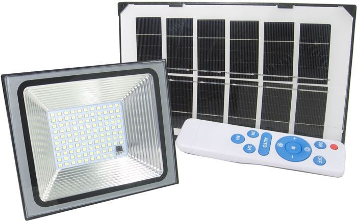 LED reflektor 106LED se solárním panelem /Solární světlo/