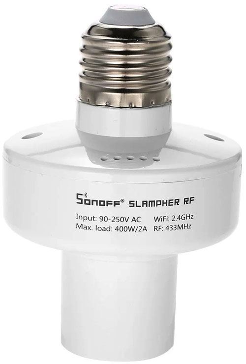 Objímka E27 Wifi Sonoff Slampher - Smart Lamp Holder, DOPRODEJ