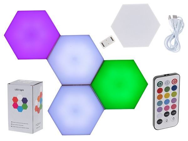 LED Kvantové dotykové světlo, barevná, 5ks