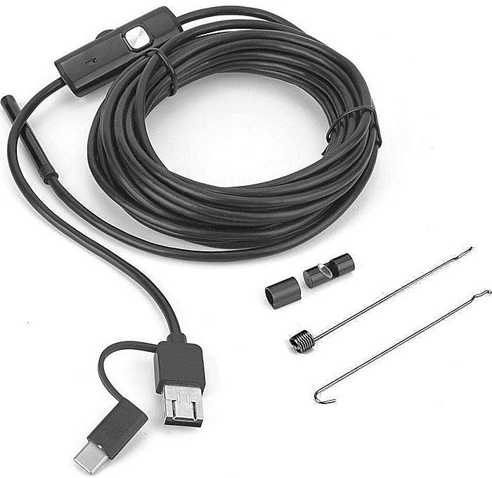 Endoskop - Inspekční kamera Y102, 5,5mm, Micro USB, USB, kabel 5m