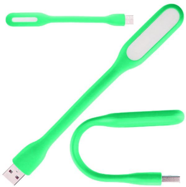 USB lampička 6x LED zelená