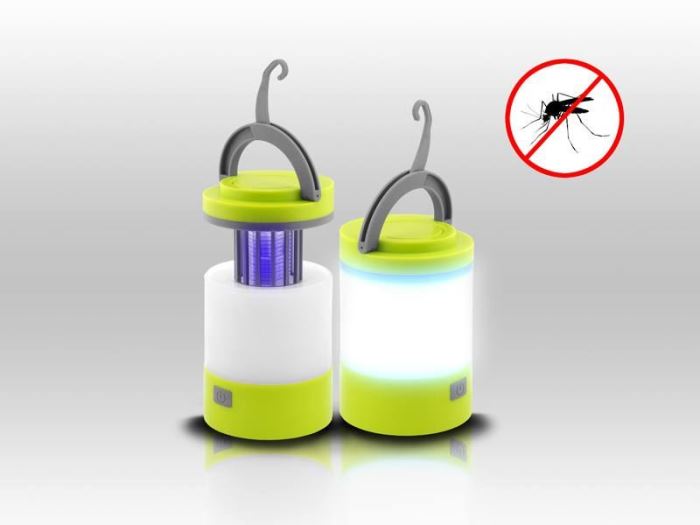 Svítidlo LED s lapačem hmyzu pro camping, USB 5V, 2000mAh