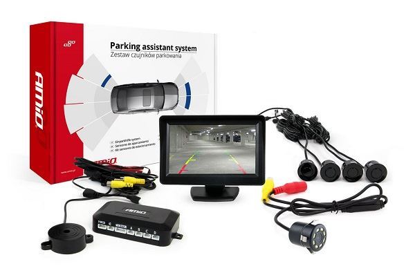 Parkovací asistent kompletní sada senzorů + kamera s displejem
